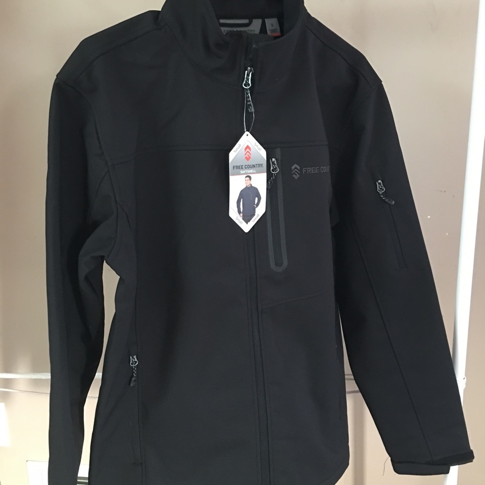 Free Country Softshell Men’s Jacket (small) blk